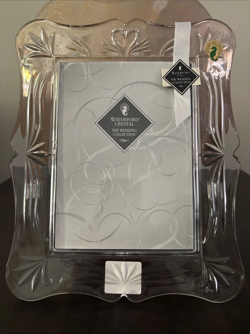 NIB Waterford Portraits The Wedding Collection Crystal Frame 5x7
